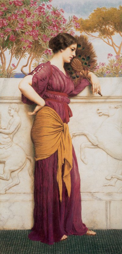 Der Pfauenfächer von John William Godward